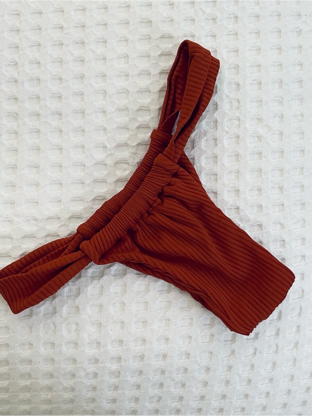 San Lorenzo Ribbed Rust Swim Bottoms BNWOT - Picture 2 of 4